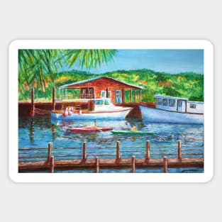 Shem Creek Painting Sticker